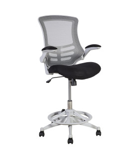 Kõrge töötool TRIBECCA 62,5x62xH109-128,5cm, hall