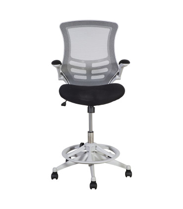 Высокий рабочий стул TRIBECCA 62,5x62xH109-128,5см, серый