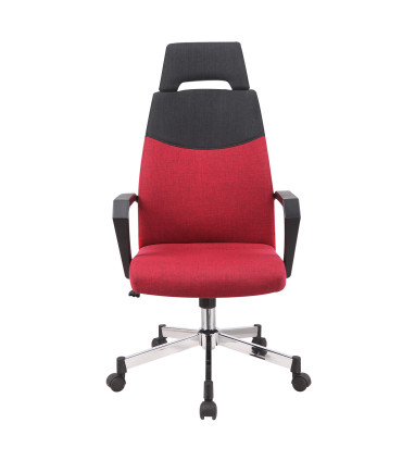 Рабочий стул DOMINIC красный/черный