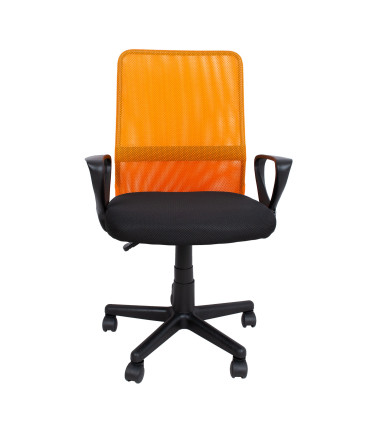Рабочий стул BELINDA черный/оранжевый