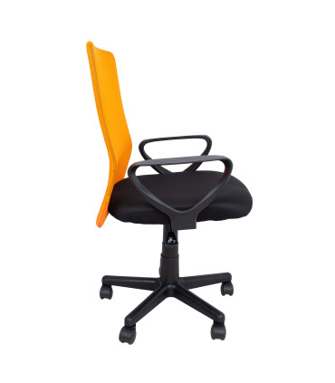 Рабочий стул BELINDA черный/оранжевый