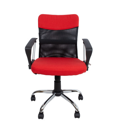 Рабочий стул DARIUS красный/черный