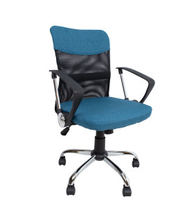 Töötool DARIUS, 57x57xH93-103cm, sinine/must, polüesterkangas, metall