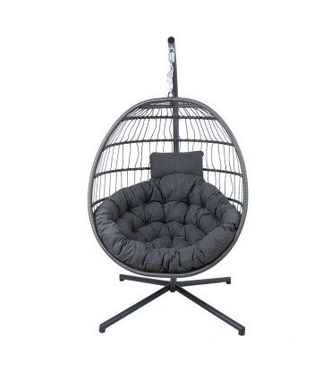 Подвесное кресло WELS 95x95x198см, серый