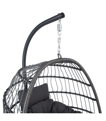 Подвесное кресло WELS 95x95x198см, серый