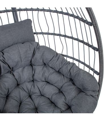 Подвесное кресло WELS 95x95x198см, серый