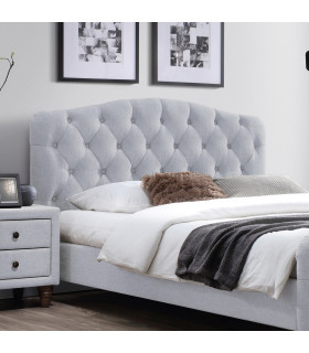 Кровать SANDRA 160x200см, светло-бежевая