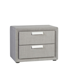 Öökapp CAREN hall, 50,5x41xH40cm, MDF, polüesterkangas