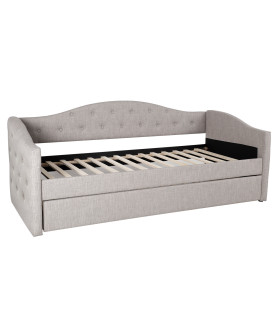 Кровать ATLANTA 90x200см, с дополнительной спальной зоной, серая