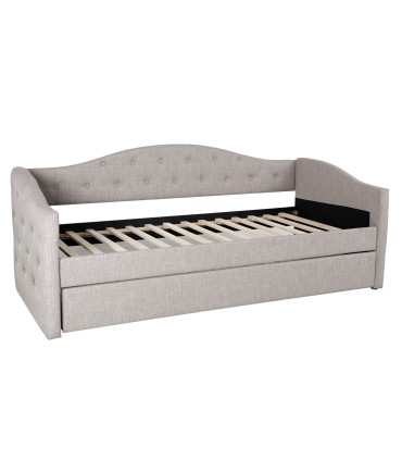 Кровать ATLANTA 90x200см, с дополнительной спальной зоной, серая