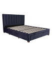 Кровать GRACE 160x200см, с ящиками, синяя