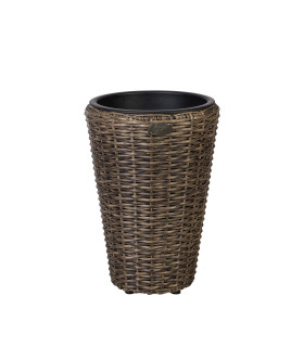 Lillepotiümbris WICKER D28xH40cm, tumepruun