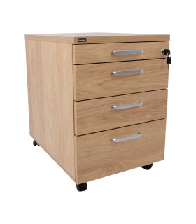 Ящик с выдвижными ящиками ERGO 60x43xH60cм, гикори