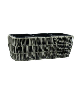 Lillekast WICKER 43x16xH16cm, hall