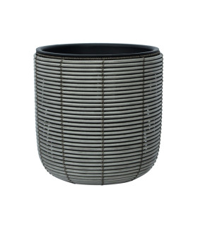 Lillepott WICKER D35xH36cm, hall