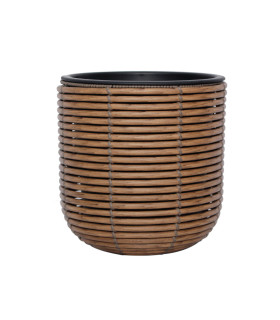 Lillepott WICKER D27xH28cm, pruun