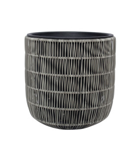 Lillepott WICKER D35xH36cm, hall