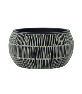 Lillepott WICKER D37xH19cm, hall