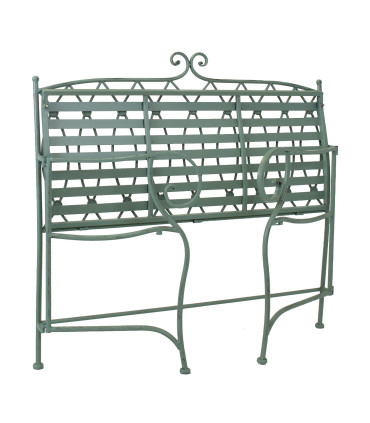 Садовая скамейка MINT 104x55xH95,5см, кованое железо, античный зеленый