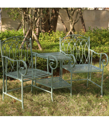 Pink MINT abilauaga 155x68,5x91,5cm, antiikroheline, sepistatud metall