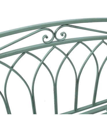 Pink MINT kaarega, antiikroheline, 103x48xH211cm, sepistatud metall