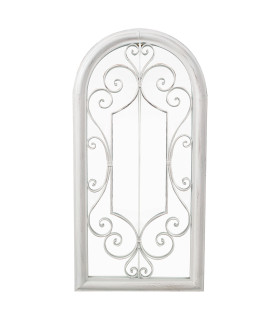 Peegel SECRET GARDEN 49x4xH96,5cm, antiikvalge metallraam