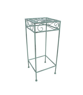Подставка для цветов MINT 25x25xH60см, антично-зеленая