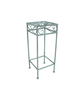 Подставка для цветов MINT 20x20xH50cм, антично-зелёная