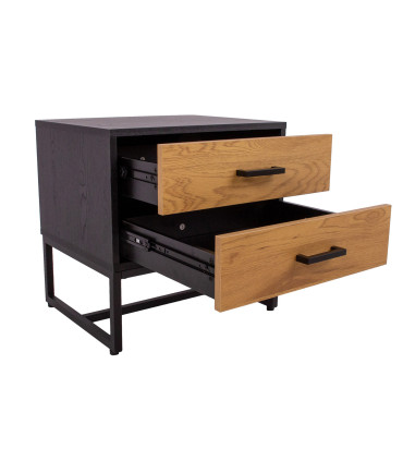 Öökapp AMSTERDAM 50x40xH50cm, tamm/must