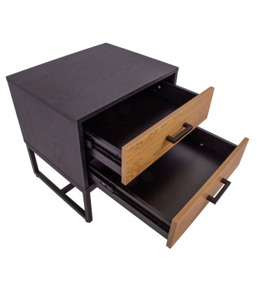 Öökapp AMSTERDAM 50x40xH50cm, tamm/must