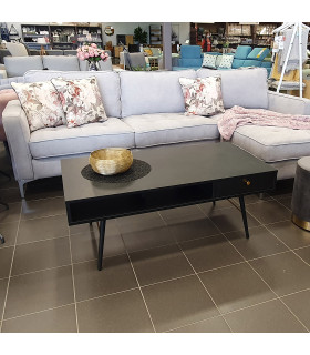 Журнальный столик LUXEMBOURG 115x60xH45см, черный / медь