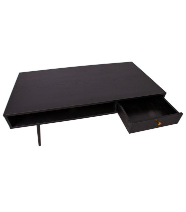 Журнальный столик LUXEMBOURG 115x60xH45см, черный / медь