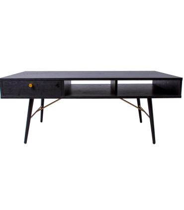 Журнальный столик LUXEMBOURG 115x60xH45см, черный / медь