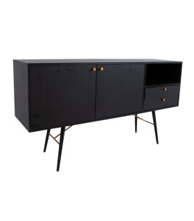 Kummut LUXEMBOURG 150x40xH80cm, must melamiin