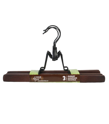 Riidepuud pükstele 3tk/komplektis, puit, pruun