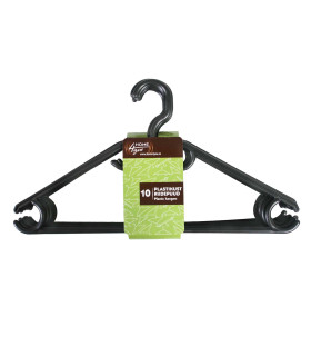 Вешалки 10шт/комплекте, чёрный пластик