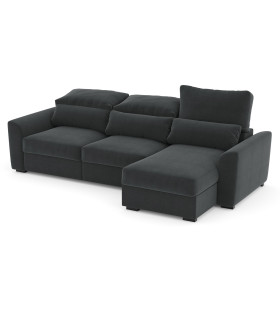 Угловой диван-кровать TITTO темно-серый