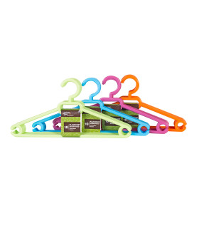 Вешалки 10шт/комплекте, пластик, микс цвета