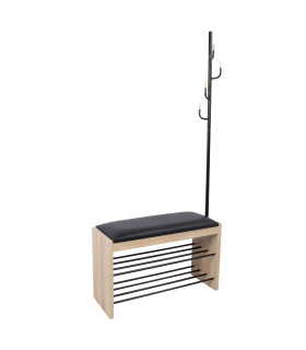 Esikuriiul BENO nagiga 87x30xH173cm helepruun, teras, laminaatplaat