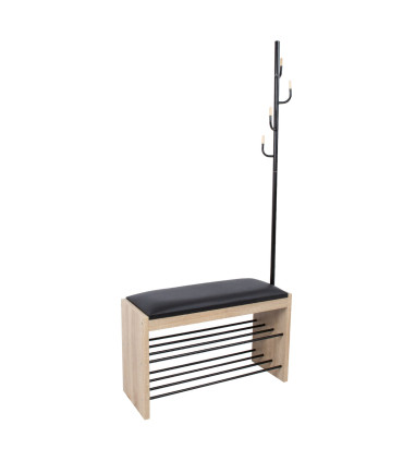 Esikuriiul BENO nagiga 87x30xH173cm helepruun, teras, laminaatplaat