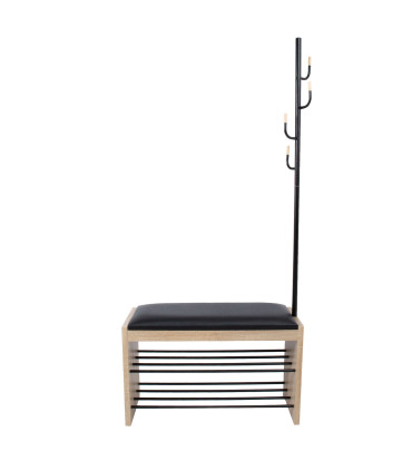 Esikuriiul BENO nagiga 87x30xH173cm helepruun, teras, laminaatplaat