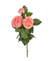 Искусственный цветок РОЗА 70см, розовый