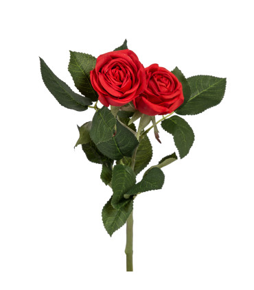 Искусственный цветок РОЗА 40см, красный