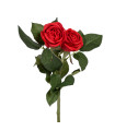 Искусственный цветок РОЗА 40см, красный