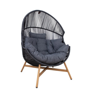 Puhketool HELSINKI 98x101xH142cm, must