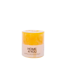 Küünal JOYFUL PASSION FRUIT, D6.8xH7.2cm, helekollane ( lõhn- passion)