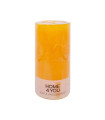 Свеча JOYFUL PASSION FRUIT, D6.8xH14cм, жёлтая ( аромат - cтрасть фрукт )