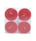 Teeküünlad MAXI 4tk/pakis, VELVET ROSE, D5.5cm, punane ( lõhn- roos)