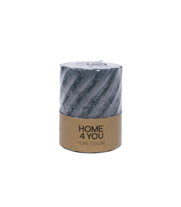 Свеча PURE COLOR, D6.8xH9.5см, серая