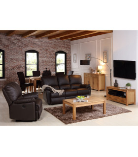 TV-laud CHICAGO NEW 2-sahtliga, 140x40xH45cm, puit: tammespoon/MDF, värvus: naturaalne, viimistlus: õlitatud